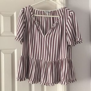 EUC Madewell Striped Blouse